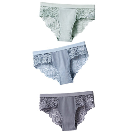 Lot de 3 Culottes Sexy en Dentelle