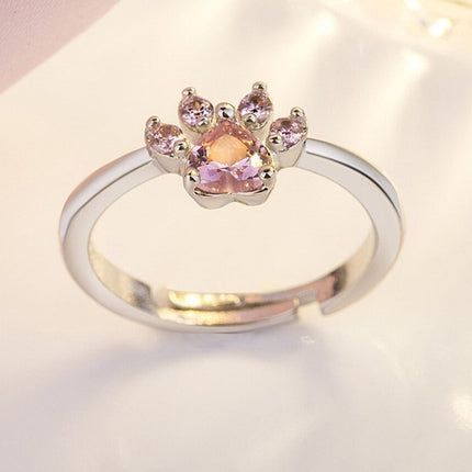 Bague empreinte patte de chat