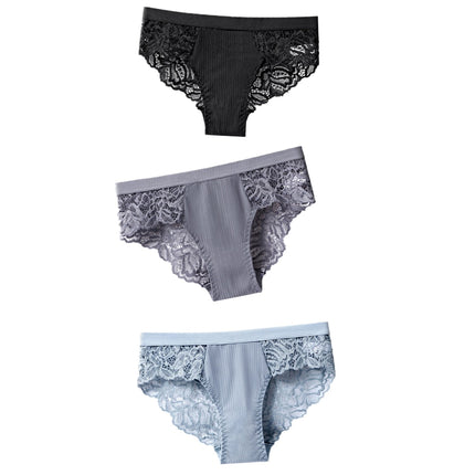 Lot de 3 Culottes Sexy en Dentelle