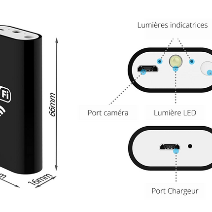 Caméra endoscopique HD WIFI
