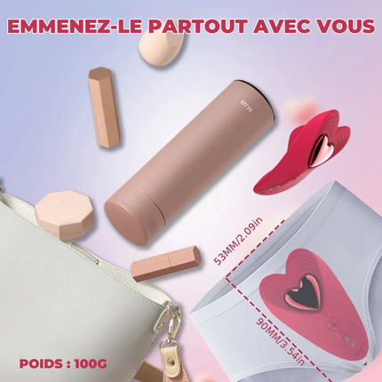 PANTY HEART - Mini vibromasseur discret pour culotte + APP Gratuite