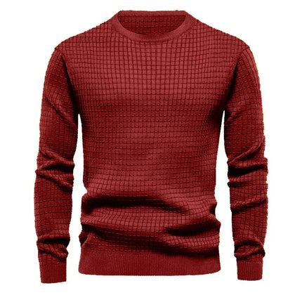 Pull maillé col rond pour homme