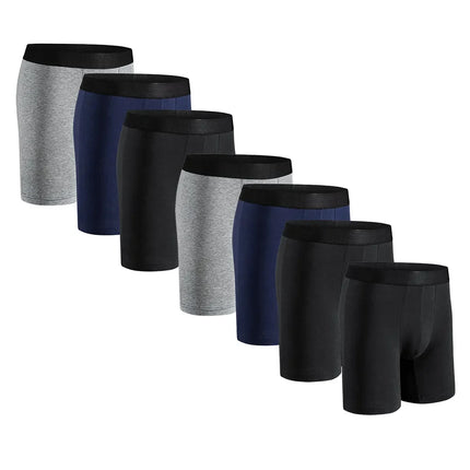 Lot de 7 Boxers Mi-Long en Coton pour Homme