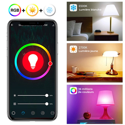Ampoule connectée RGB
