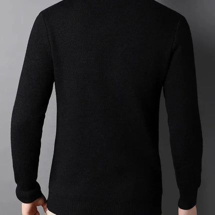 Pull doux col cheminée montant pour homme