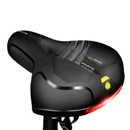 Selle de vélo Confort extrême avec feu arrière intégré