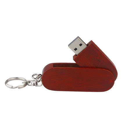 Clé USB Rotative 128GB en Bois Naturel