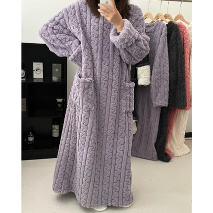 Robe de Nuit en Flanelle ULTRA CHAUDE