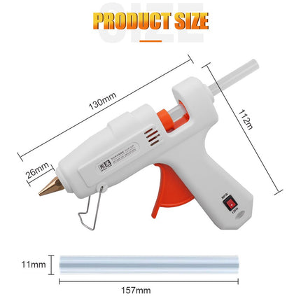 Pistolet à colle chaude 80W + 5 bâtonnets