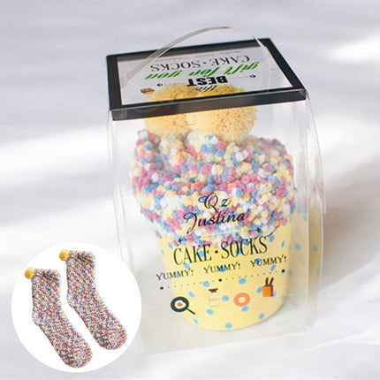 Chaussettes polaires façon Cup Cake