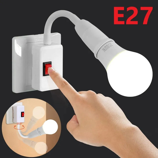 Lampe Flexible sur Prise avec Interrupteur