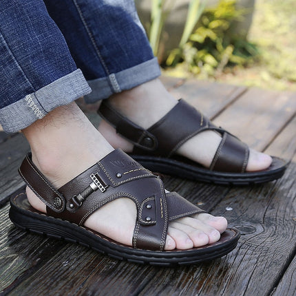 Sandales Hommes Cuir Véritable