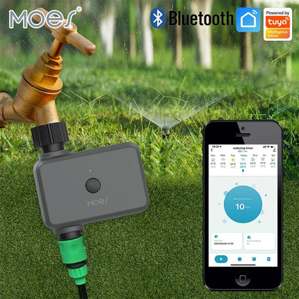 MOES - Vanne d'arrosage connectée de jardin Bluetooth