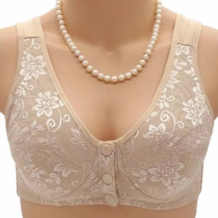 Lot de 2 Soutien-gorge Coton Anti-Affaissement à Boutons Avant