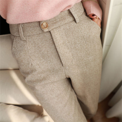 Pantalon d'Hiver Chic Effet Laine