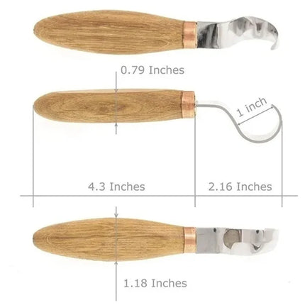 Lot de 2 Ciseaux à Bois - Incurvé + Pointe