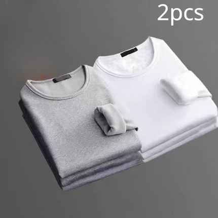 Lot de 2 T-shirts thermiques manches longues Doublure polaire - Homme