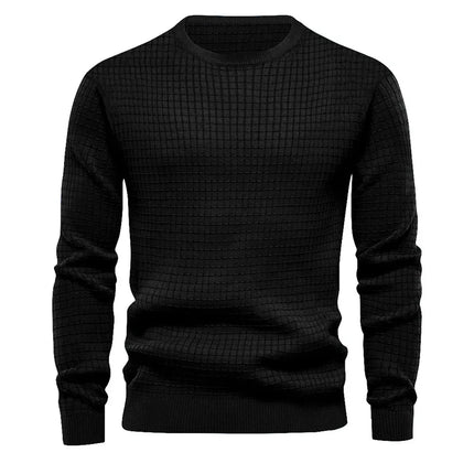 Pull maillé col rond pour homme