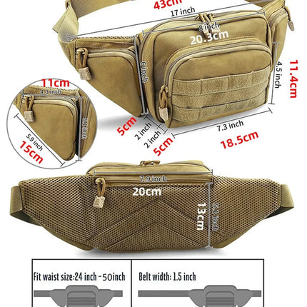 Sac banane militaire pour homme