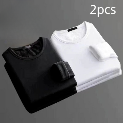 Lot de 2 T-shirts thermiques manches longues Doublure polaire - Homme