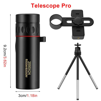 Télescope pour Téléphone Portable + Trépied OFFERT