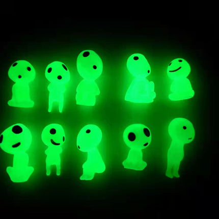 10 pcs Mini statue de jardin lumineuse