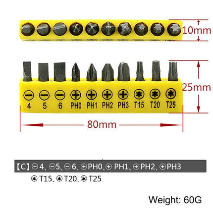 2 x Embout de tournevis hexagonal à Angle + tête de vis