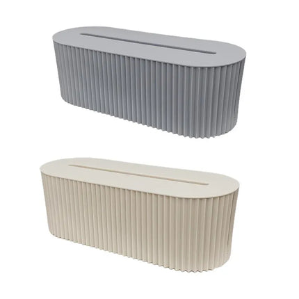 Lot de 2 Boîtes de Rangement pour Câbles et Multiprises - Style Nordique