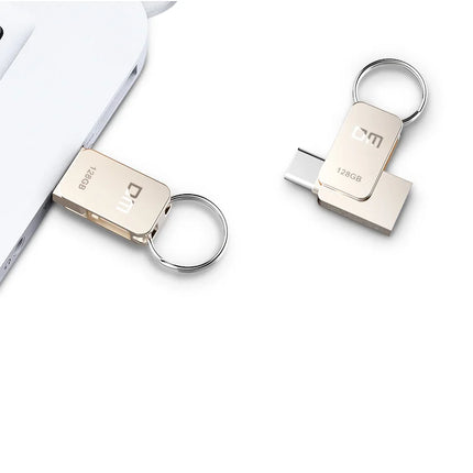 Clé USB Type-C Pliable Porte-Clé - 128 Gb