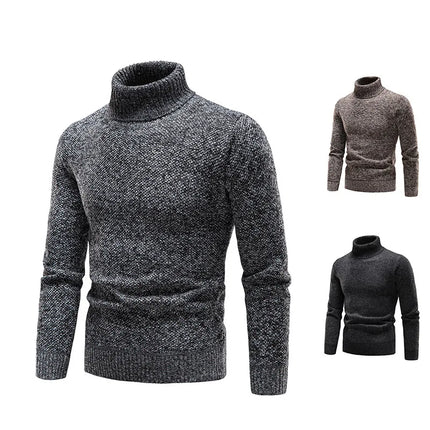 Pull Col Roulé Élégant pour Homme