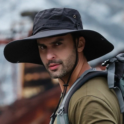 Chapeau anti-UV pliable pour homme