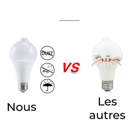 Lot de 2 ampoules avec détecteur de mouvement