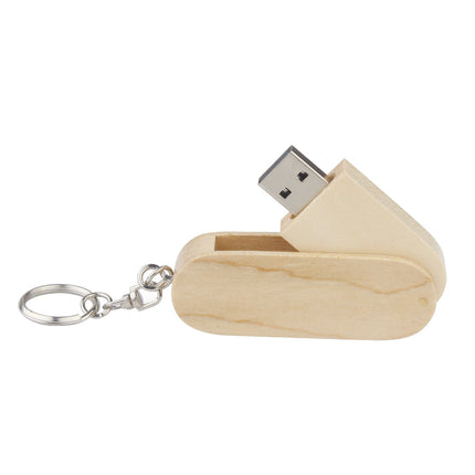 Clé USB Rotative 128GB en Bois Naturel