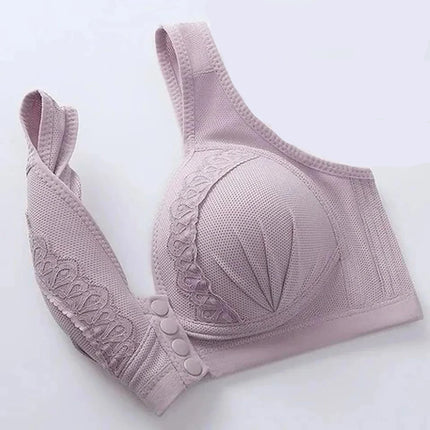 Soutien-gorge en coton à dentelle sexy avec fermeture avant à pression - 1 ACHETÉ = 1 OFFERT