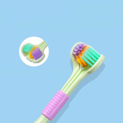 2x Brosses à dents à 3 têtes 360° - Poils souples