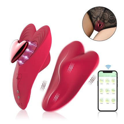 PANTY HEART - Mini vibromasseur discret pour culotte + APP Gratuite