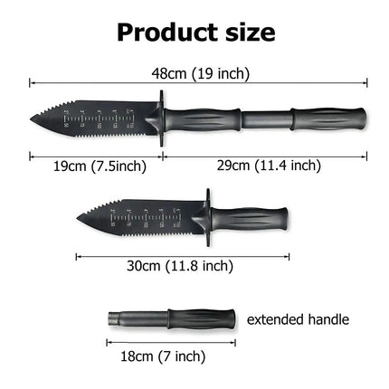 Pelle à Dents de Jardin - Taille Adaptable