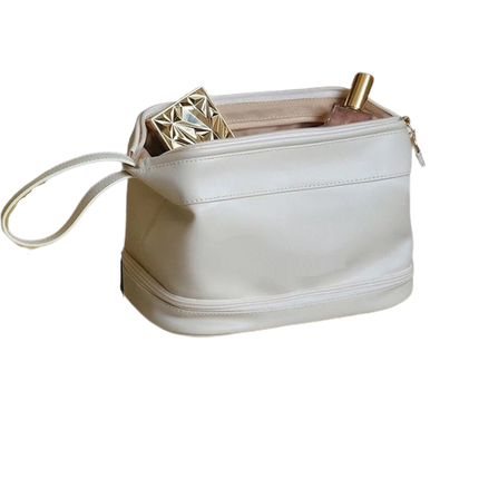 Trousse de toilette en Cuir - Double niveau