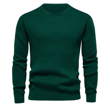 Pull maillé col rond pour homme