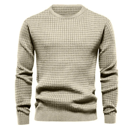 Pull maillé col rond pour homme