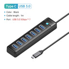 USB C 7 Port 100CM