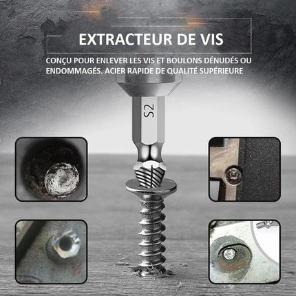 Extracteur de vis endommagées