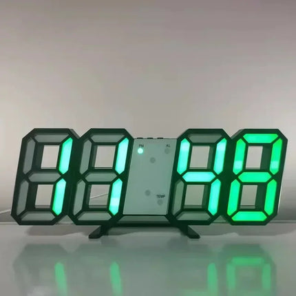 Horloge LED 3D Design - Réveil Digital Intelligent pour un Intérieur Moderne