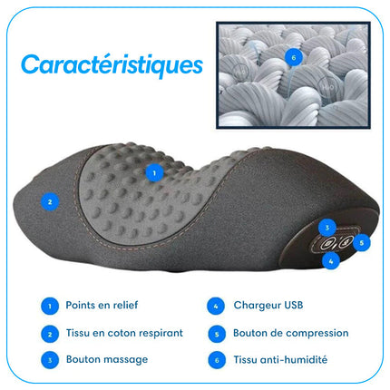 CervAlign - Le coussin de massage pour cervicales chauffant