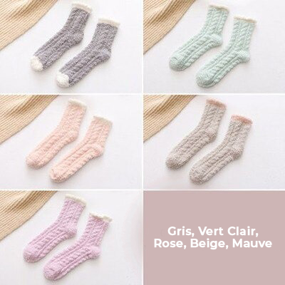 Lot de 5 Paires de Chaussettes Fluffy