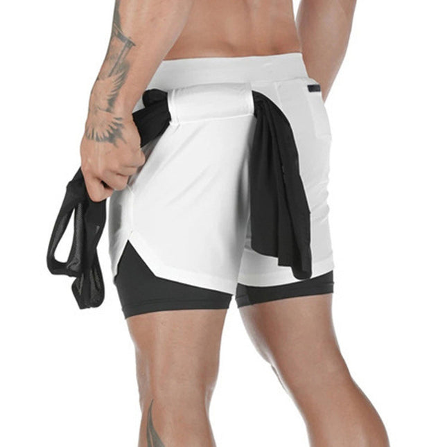 Short de sport 2 en 1 respirant et actif pour homme