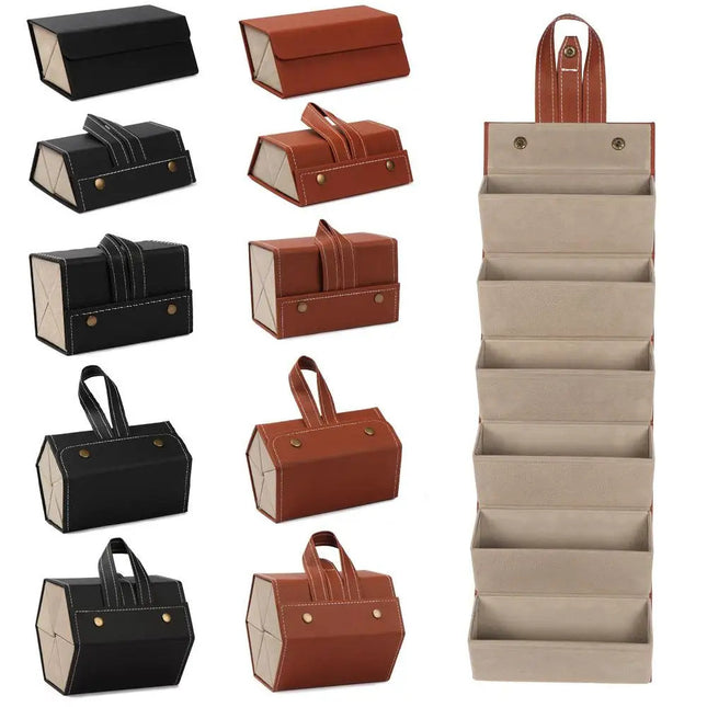Organisateur Portable pour Lunettes à Plusieurs Compartiments - Étui de Voyage pour Lunettes et Solaires