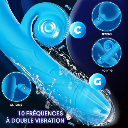 HOT SNAIL - Vibromasseur 2 en 1 : Clitoris & Point G - 10 Vibrations