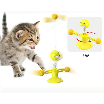 JOUET rigolo pour chat avec ventouse