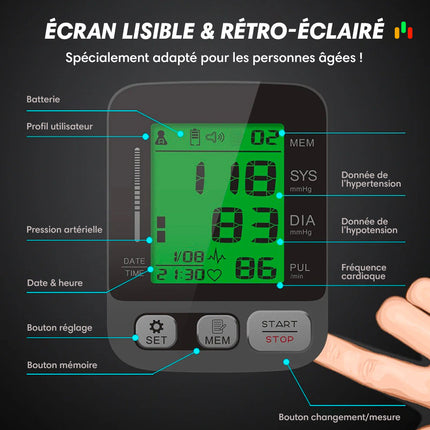 Tensiomètre électronique pour bras